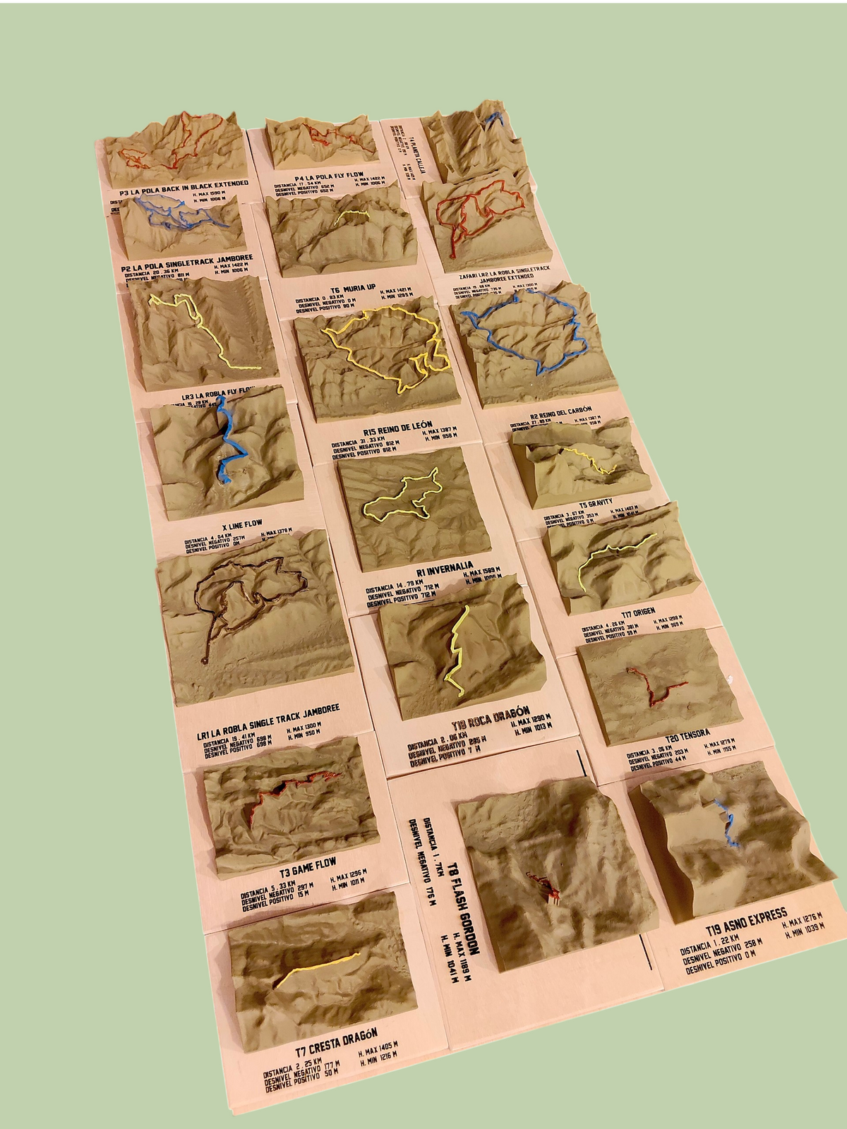 Conjunto 20 rutas Zona Alfa completo