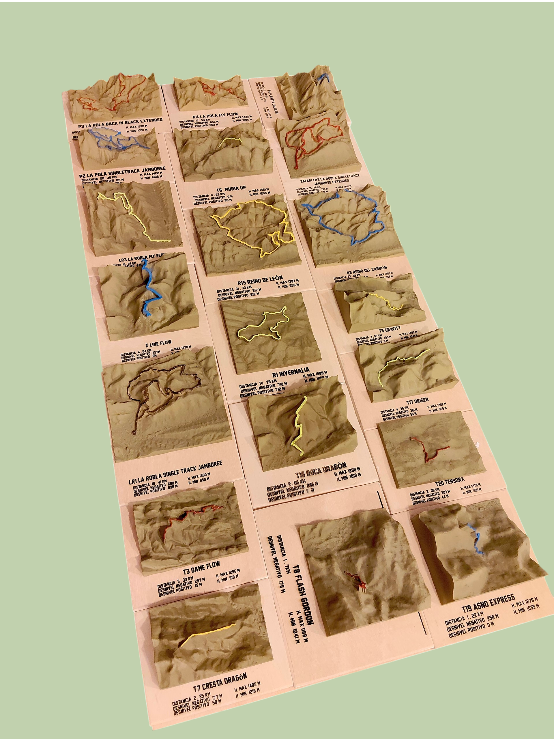 Conjunto 20 rutas Zona Alfa completo